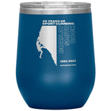 40 Years of Sport Climbing Born Here 12 oz Insulated Tumbler