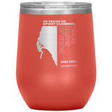 40 Years of Sport Climbing Born Here 12 oz Insulated Tumbler