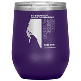 40 Years of Sport Climbing Born Here 12 oz Insulated Tumbler