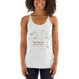 Heather White Misery Ridge Trail Backbone Women's Tank Top