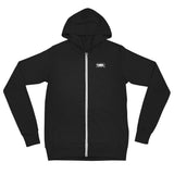 Solid Black SmithRock.com Lightweight Zipped Unisex Hoodie