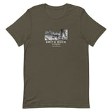 Smith Rock Canyon Graphic Novel Unisex T-Shirt army