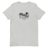 Smith Rock Canyon Graphic Novel Unisex T-Shirt athletic heather