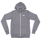 Grey Triblend SmithRock.com Lightweight Zipped Unisex Hoodie