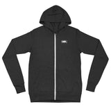 Charcoal Black Triblend SmithRock.com Lightweight Zipped Unisex Hoodie