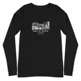 Smith Rock Canyon Graphic Novel Unisex Long Sleeve T-Shirt