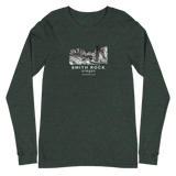 Smith Rock Canyon Graphic Novel Unisex Long Sleeve T-Shirt