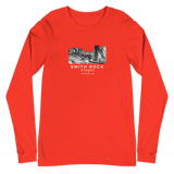 Smith Rock Canyon Graphic Novel Unisex Long Sleeve T-Shirt