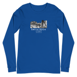 Smith Rock Canyon Graphic Novel Unisex Long Sleeve T-Shirt