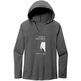 Women's 40 Years of Sport Climbing Born at Smith Rock Tri Long Sleeve Hoodie