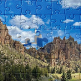 Crooked River Reflections from the Summit Trail 252 Piece Puzzle close-up
