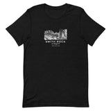 Smith Rock Canyon Graphic Novel Unisex T-Shirt black heather