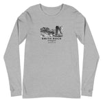 Smith Rock Canyon Graphic Novel Unisex Long Sleeve T-Shirt athletic heather 