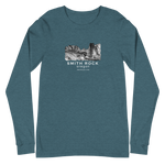 Smith Rock Canyon Graphic Novel Unisex Long Sleeve T-Shirt