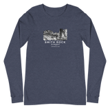 Smith Rock Canyon Graphic Novel Unisex Long Sleeve T-Shirt